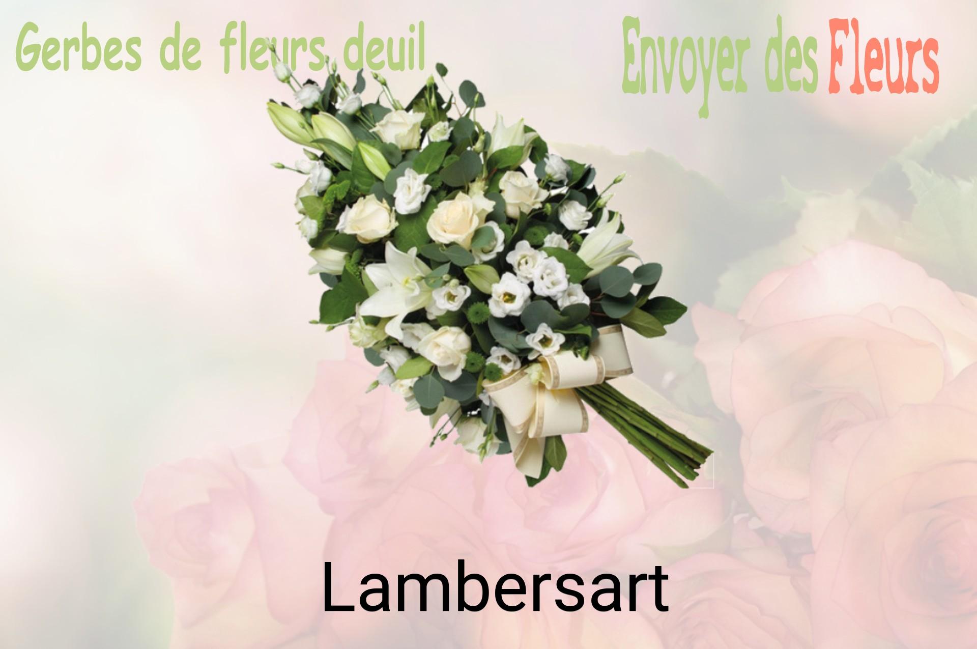 Gerbe de fleurs de deuil livrée à Lambersart